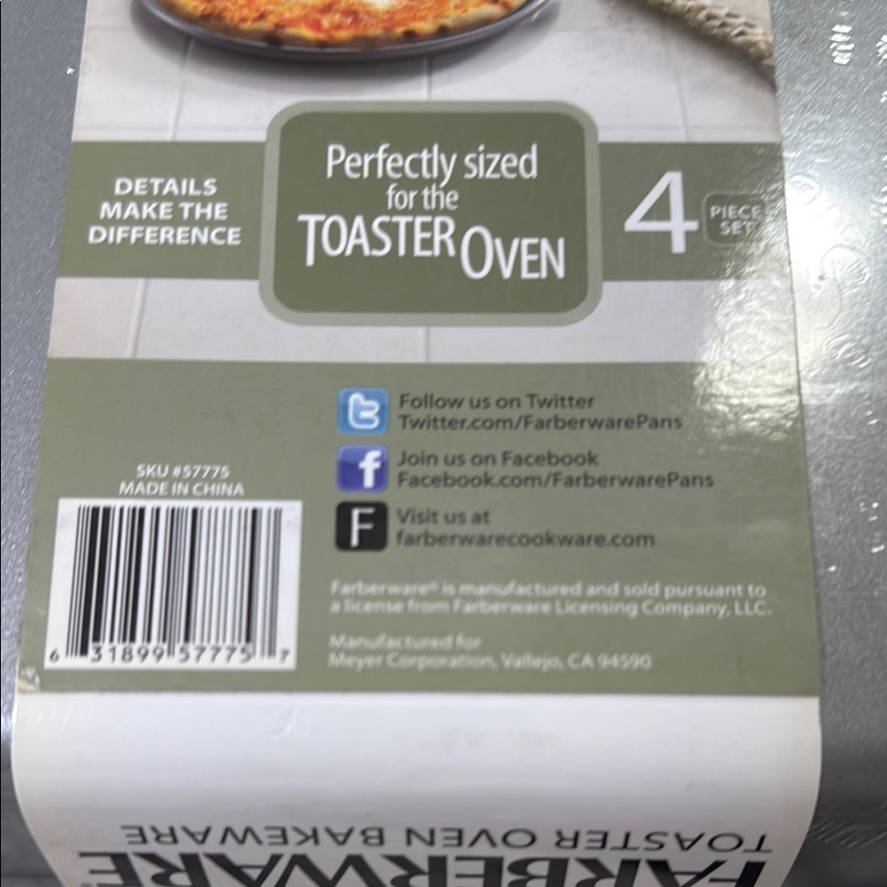 Farberware Gray Non-Stick Bakeware Set for Kitchen - Picture 4 of 4